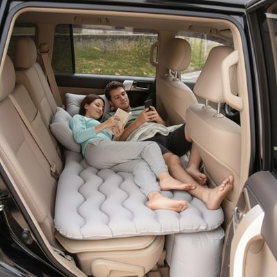 Matelas pour voiture gris