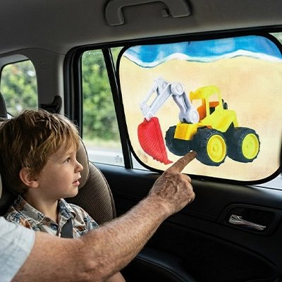 Pare soleil voiture bébé coloré
