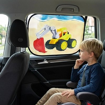 Pare soleil voiture bébé distrayant