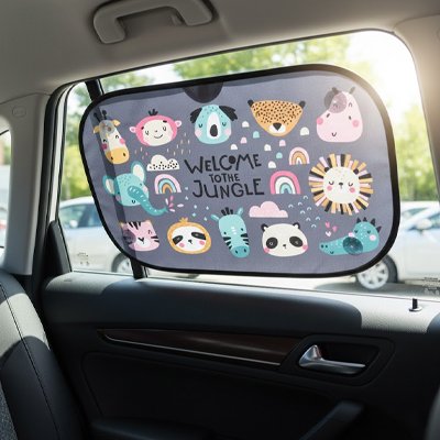 Pare soleil voiture coloré