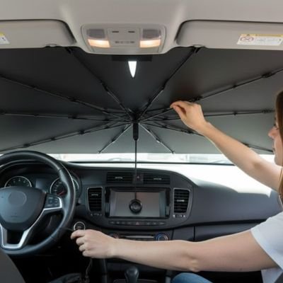 Pare soleil voiture maléable